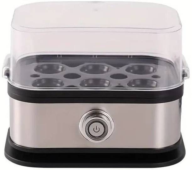 Shopeleven Electric Egg Bolier, Boil Upto 6 Eggs, Stainless Steel Body Egg Cooker for Steaming, Cooking & Boiling 3 Boiling Modes Egg Cooker