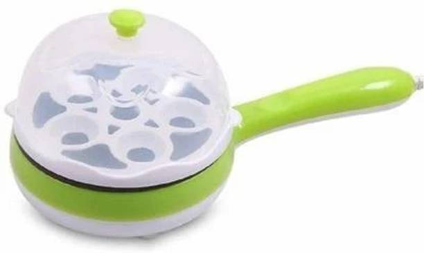 NHOUSE Multi-Function 2 in 1 Electric Egg Boiling Steamer Egg Frying Pan Egg Cooker