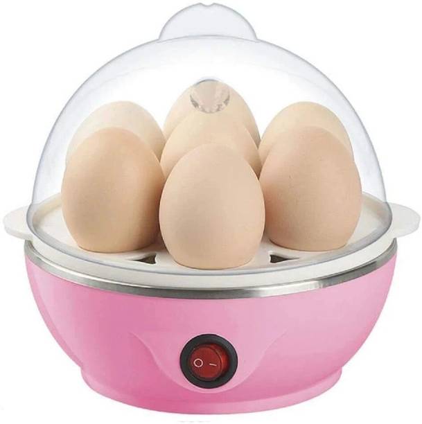 ORJILO Electric Automatic Off 7 Egg Poacher Egg Boiler for Steaming, Cooking, Boiling and Frying Egg Cooker