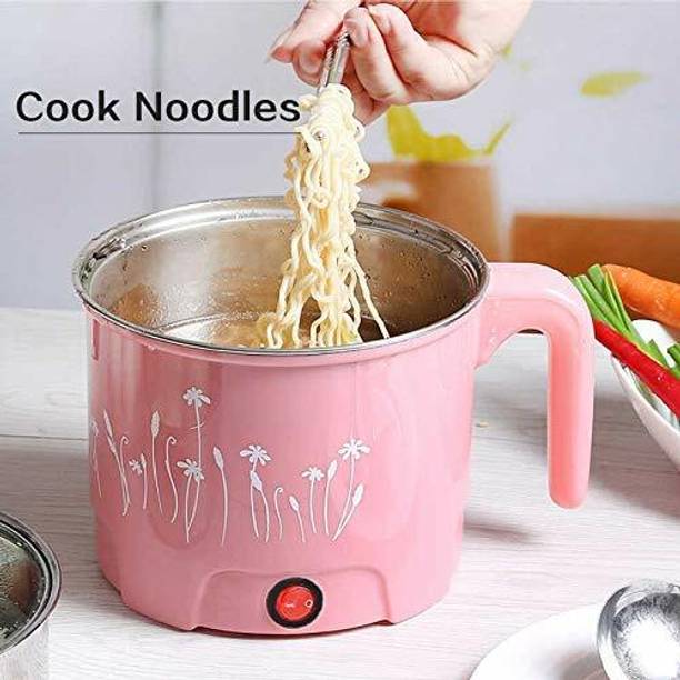 NIMYANK Electric Skillet Noodles Rice Cooker Thermal Insulation Cooking Pot 067 Travel Cooker