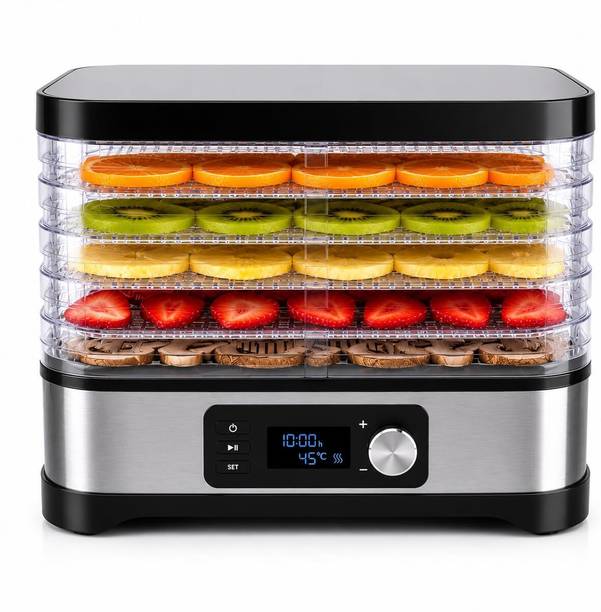 Bimver Premium Stainless Steel Digital Multi-Tray Electric Food Dehydrator