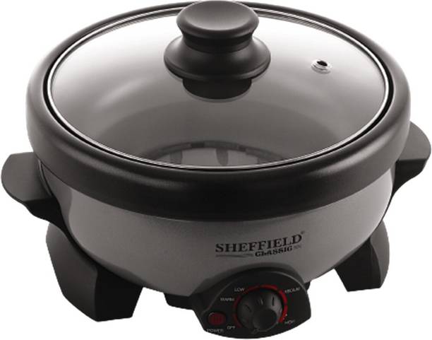 Sheffield Classic Multipurpose Electric multicook travel portable Rice Cooker, Food Steamer, Egg Boiler