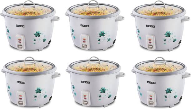 USHA RC28GS1 ( Pack of 6 ) Steamer 1000 Watt Electric Rice Cooker