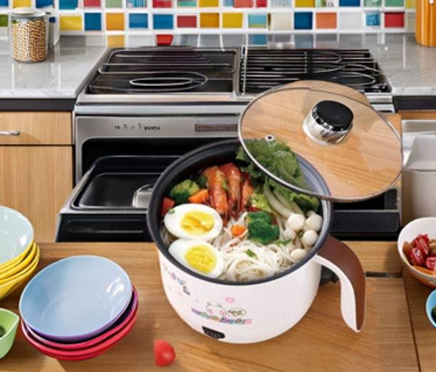 CREATION BAZAAR Cookers,Portable Mini Rice Cooker With Non Stick And Automatic Cooking Operation Egg Boiler, Rice Cooker, Travel Cooker, Food Steamer, Egg Cooker, Egg Boiler