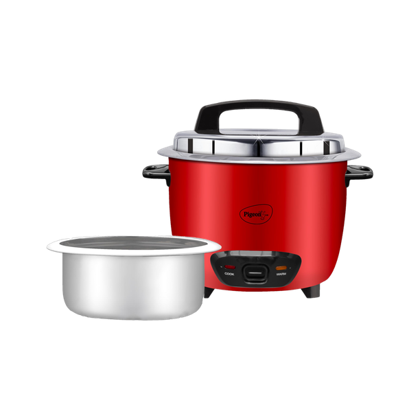 Pigeon 14930 Electric Rice Cooker with Steaming Feature
