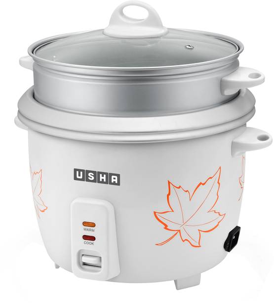 USHA RC18SS2 D Electric Rice Cooker with Steaming Feature