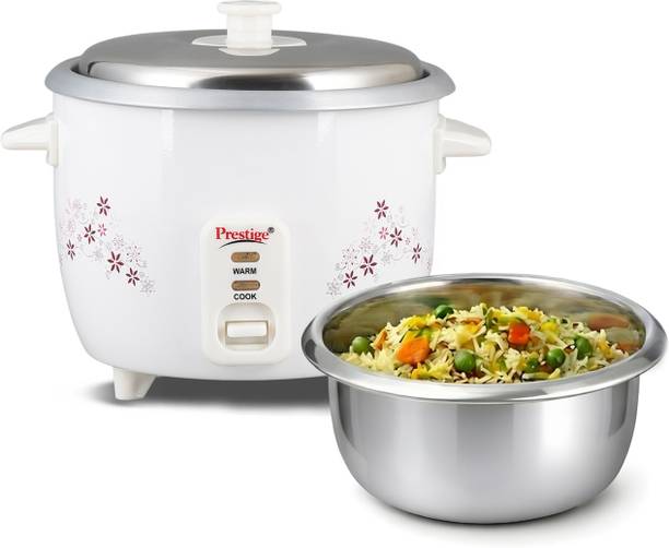 Prestige Delight PRWO 1.5 (1.5L OPEN TYPE) Electric Rice Cooker with Steaming Feature