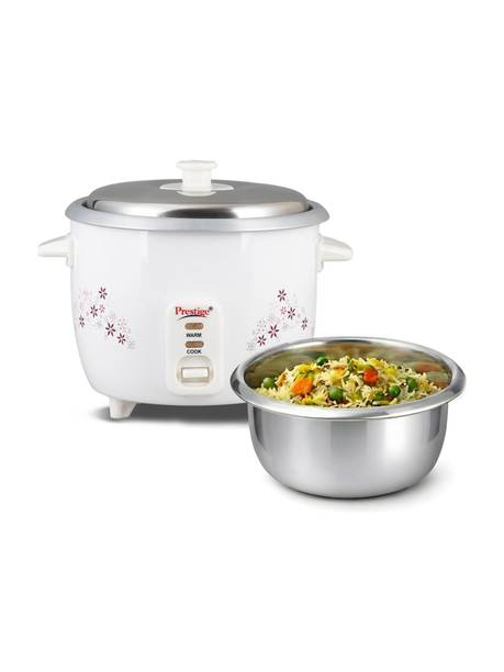 Prestige Delight PRWO 1.5 (1.5L OPEN TYPE) Electric Rice Cooker with Steaming Feature
