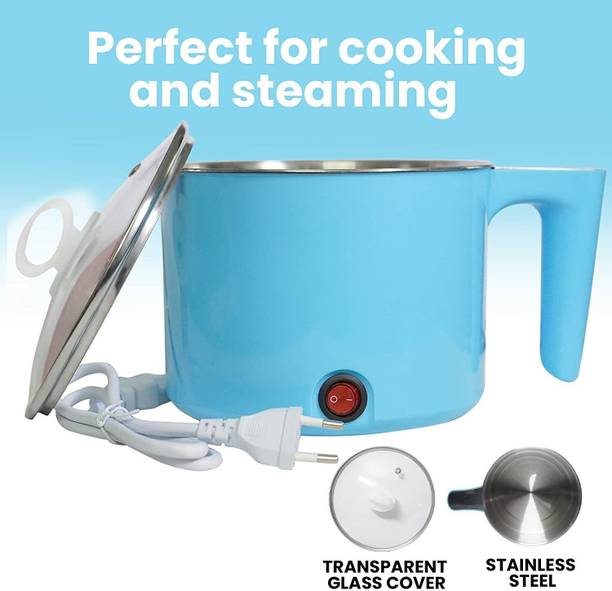 HSH GOLDI Electric Multifunction Cooking Pot 1.5 Litre Multi-Purpose Cooker Travel Cooker