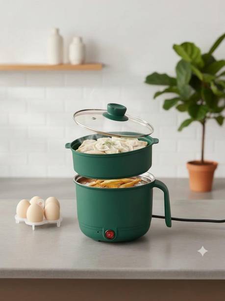 M.R.Fashion Multi-Functional Electric Cooking Pot with Steamer Egg Cooker, Electric Pressure Cooker, Food Steamer, Rice Cooker
