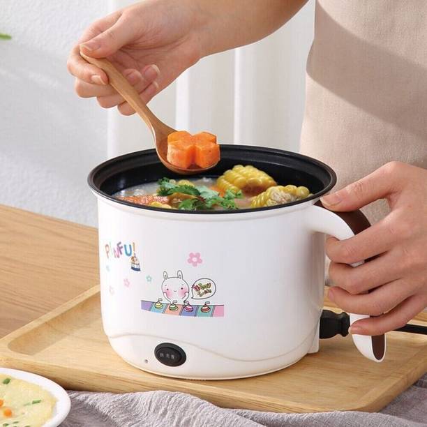 CREATION BAZAAR Non-Stick Multiperpse Rice Cooker Portable Multi-Function Cooking Hot Rice Cooker, Travel Cooker, Egg Boiler, Egg Cooker