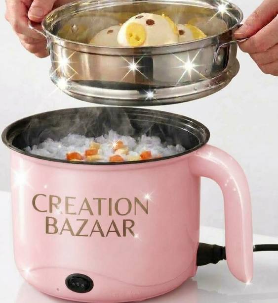 CREATION BAZAAR Multifunction Electric Cooking for Cooking Frying Stew & Steaming Rice Cooker, Travel Cooker, Egg Boiler, Egg Cooker