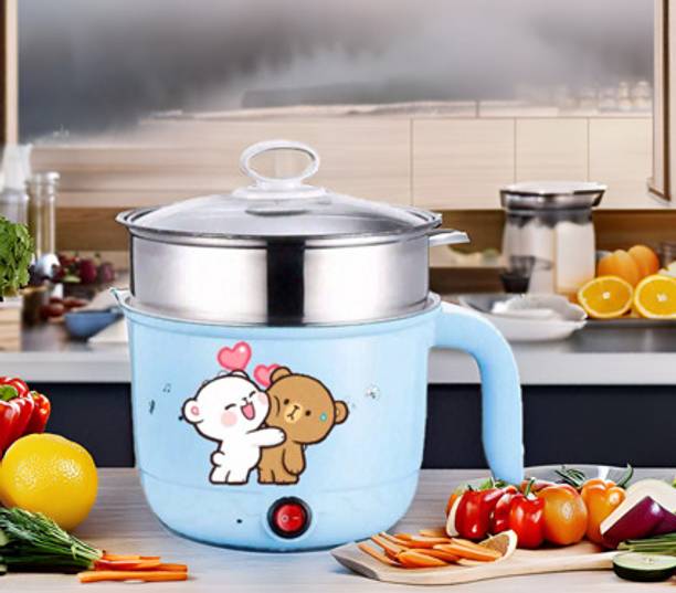 GAMADIYN BAZAAR Smart Electric Rice Cooker Portable Rice Cooker Multicolor Non-Stick Electric Travel Cooker, Rice Cooker, Food Steamer, Egg Cooker, Egg Boiler