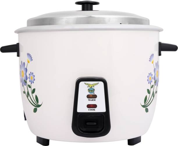 EAGLE Minute Man with Two Aluminum Bowl Electric Rice Cooker with Steaming Feature
