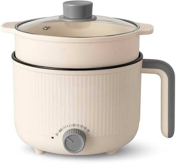 Lacossi Electric Cooker with Steamer-Non-Stick Hot Rice Cooker,Air Fryer,Deep Fryer,Food Rice Cooker, Electric Pressure Cooker, Travel Cooker, Air Fryer, Deep Fryer, Food Steamer