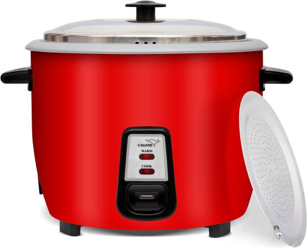 V-Guard VRCD 1.8 EL with 2 Pots Electric Rice Cooker with Steaming Feature