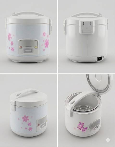 BazaarNest Electric Multifunction Mini Electric Cooker & Steamer, Travel Cooker, Egg Boiler Electric Rice Cooker