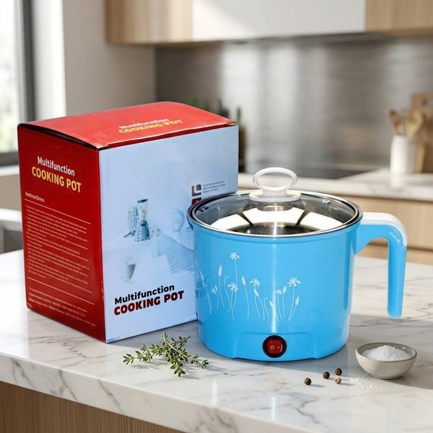 ORKITO Electric Mini Cooker Steamer Slow Cooker, Egg Cooker, Travel Cooker, Food Steamer, Slow Cooker