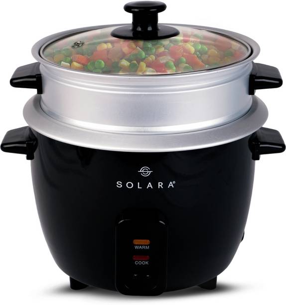 Solara One Touch Rice Cooker, 400W Automatic Electric Rice Cooker and Grain Cooker, Rice Cooker, Food Steamer