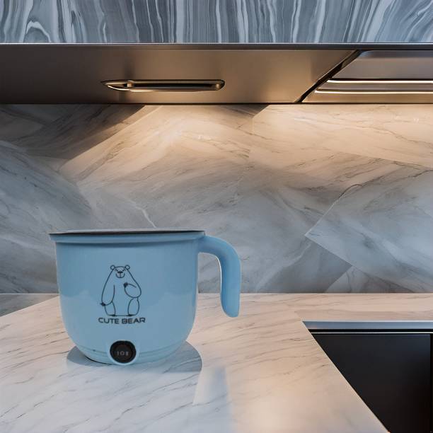 GAMADIYN BAZAAR Multicolor Multi Electric Cooker Pot 1.8 L, 3-In-1 500W, Glass Lid With Steamer Travel Cooker, Rice Cooker, Food Steamer, Egg Cooker, Egg Boiler