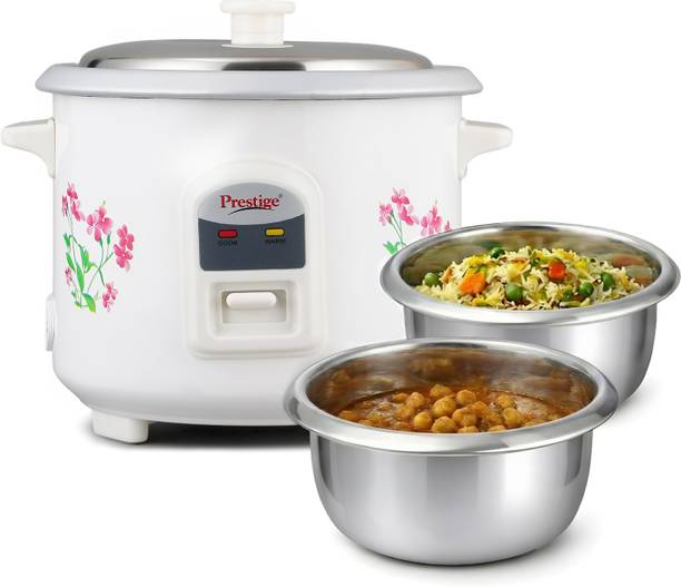 Prestige PRWO 0.6-2 Electric Rice Cooker with Steaming Feature
