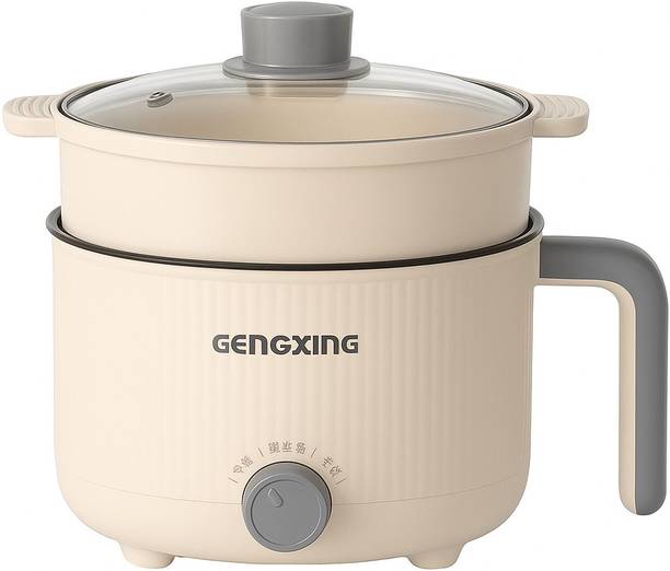 NowExp Newexp 1.5 Electric Cooker / Multi-Functional Hot Pot with Steamer Air Fryer, Egg Boiler, Deep Fryer, Food Steamer, Rice Cooker, Travel Cooker, Egg Roll Maker