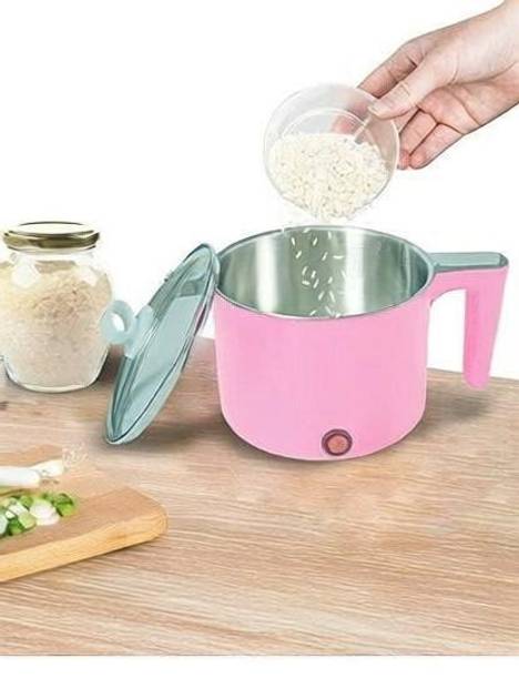 BazaarNest 1.5LPINK Rice Cooker, Food Steamer, Travel Cooker, Slow Cooker Electric Rice Cooker