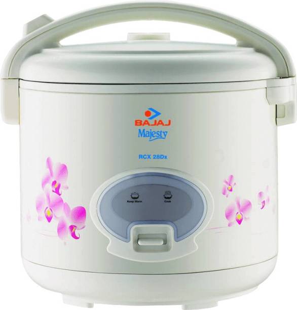 BAJAJ RCX 28 DELUXE 2.8 LTR Electric Rice Cooker with Steaming Feature