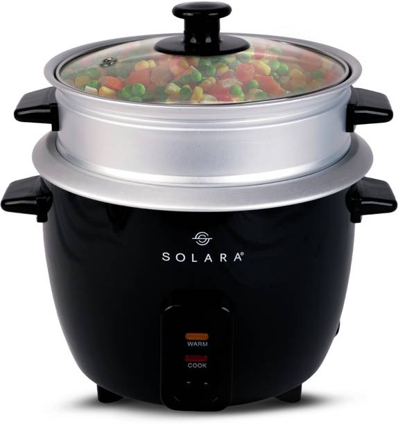 Solara One Touch Rice Cooker, 400W Automatic Electric Rice Cooker and Grain Cooker, Rice Cooker, Food Steamer