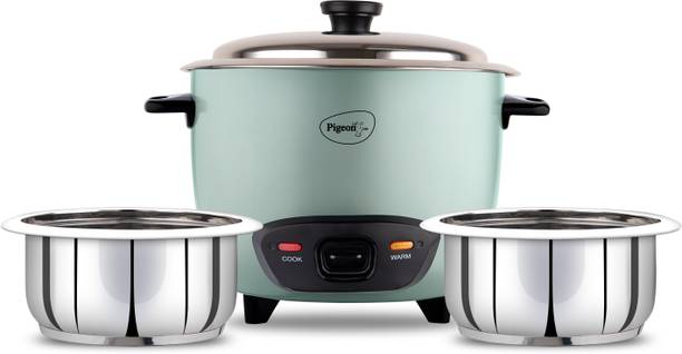Pigeon Inox SS 2 Pot Electric Rice Cooker