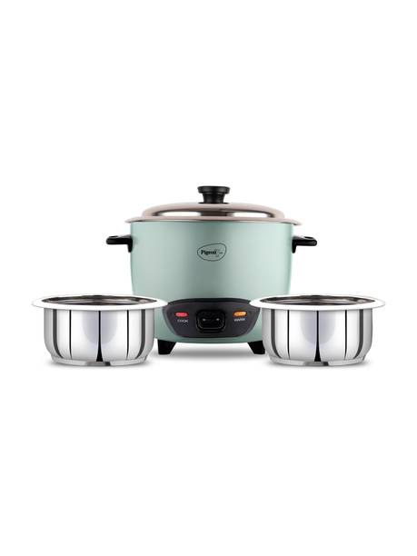 Pigeon Inox SS 2 Pot Electric Rice Cooker