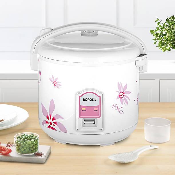 BOROSIL BRC03 Electric Rice Cooker with Steaming Feature