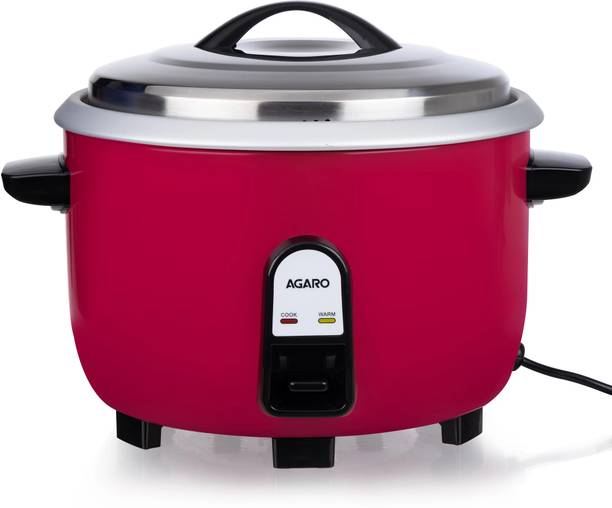 AGARO Regency Electric Rice Cooker, Aluminium Inner Pot, Stainless Steel Lid Electric Pressure Cooker