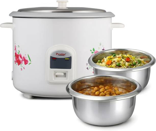 Prestige PRWO 2.8-2 Electric Rice Cooker with Steaming Feature