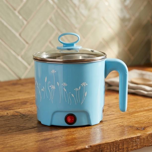 AAYUSHYAMENTERPRISE Electric Multifunction Cooking Pot 1.5 Litre Multi-Purpose Cooker Travel Cooker, Egg Roll Maker, Rice Cooker, Food Steamer, Egg Cooker