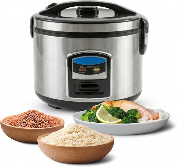 REMICH 2L Electric Rice Cooker 700W with Non Stick Bowl, Spoon & Measuring Cup For Warm Electric Pressure Cooker, Slow Cooker, Rice Cooker, Food Steamer
