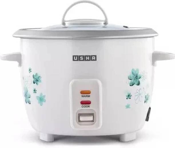 USHA 18GS1 ELECTRIC RICE COOKER WHITE Electric Rice Cooker with Steaming Feature