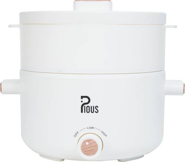 Crazo Fashion Multi-Function Electric Cooker with Steaming Basket Electric Rice Cooker with Steaming Feature