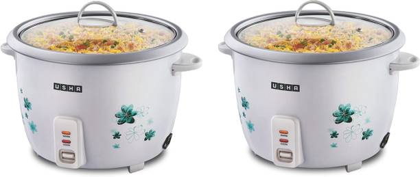 USHA RC28GS1 ( Pack of 2 ) Steamer 1000 Watt Electric Rice Cooker