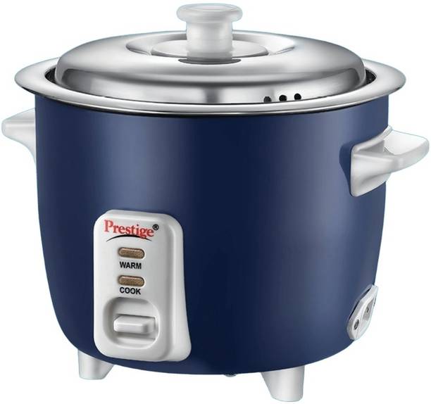 Prestige Cute 0.6-2 SS 300W Open Type|Stainless Steel Cooking Pan 2U|Cool Touch Handles Electric Pressure Cooker