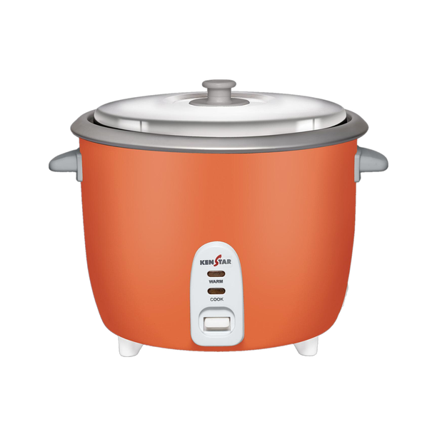 Kenstar MY COOK 2.0 Electric Rice Cooker with Steaming Feature 2 L, White & Grey