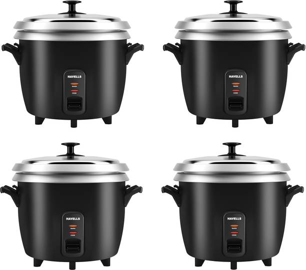 HAVELLS RISO Plus 1.8 L 2 Bowl, (Pack of 4) Electric Rice Cooker