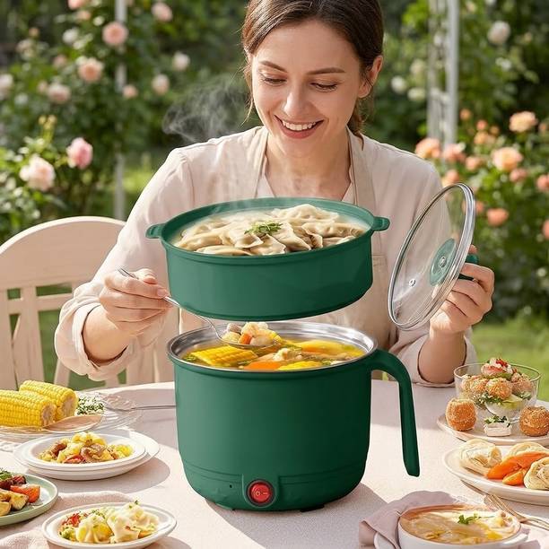 Sahaj Enterprise Multi-Function Mini Cooker Travel Friendly Kitchen Appliance Egg Cooker, Egg Boiler, Electric Pressure Cooker, Rice Cooker, Slow Cooker, Travel Cooker