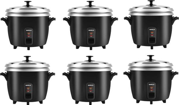 HAVELLS RISO Plus 1.8 L 2 Bowl, (Pack of 6) Electric Rice Cooker