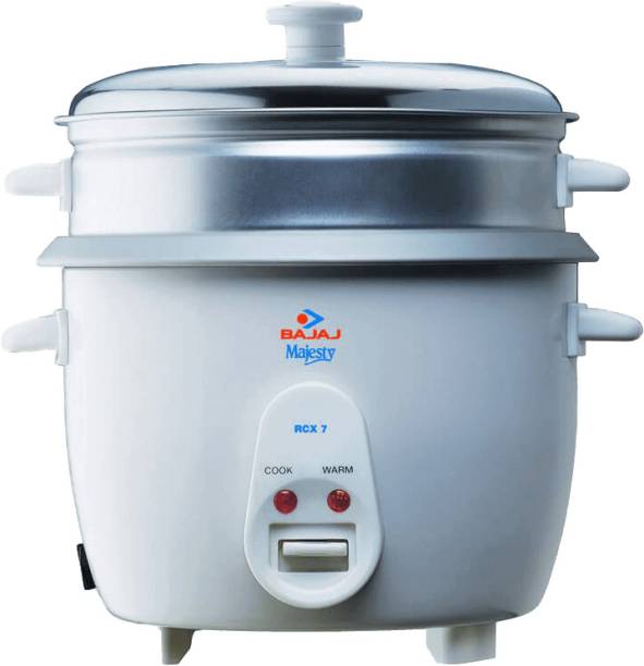 BAJAJ NEW RCX7 1.8 LTR, Electric Rice Cooker with Steaming Feature