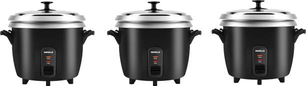 HAVELLS RISO Plus 1.8 L 2 Bowl, (Pack of 3) Electric Rice Cooker