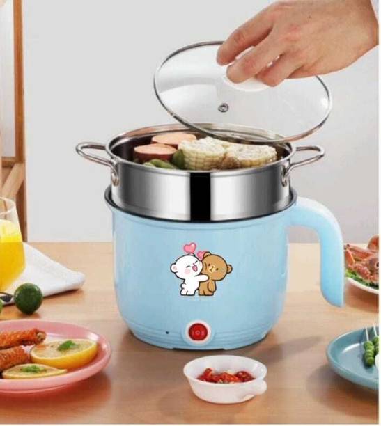 Radhe Multi-Function Electric Cooker Non-stick Cooking Pot Rice Cooker Rice Cooker, Egg Boiler, Egg Cooker, Travel Cooker