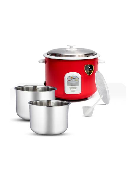 ULTRON 2.8L Electric Rice Cooker Nuocook, with Double Aluminium Pot Electric Rice Cooker with Steaming Feature