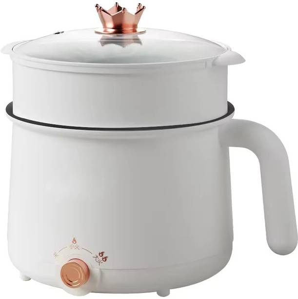 PRECHANA electric kettle with steamer Egg Boiler, Deep Fryer, Food Steamer, Rice Cooker, Travel Cooker