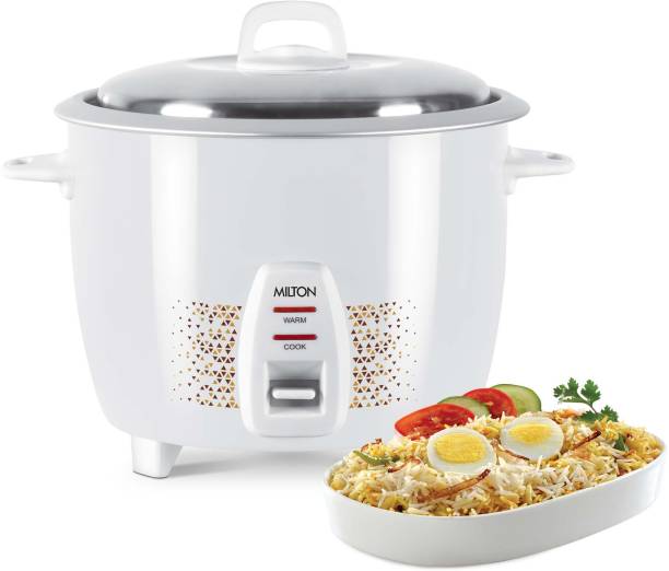 MILTON Euroline Prime 1.8 Liter Electric Rice Cooker with Cooking Bowl, 700Watt Electric Rice Cooker
